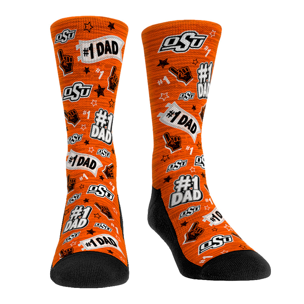 Oklahoma State Cowboys - #1 Dad | Rock 'Em Socks 1