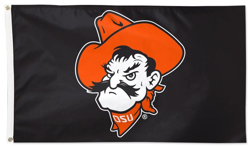 Oklahoma State Cowboys Flag 3x5 Logo Black 1