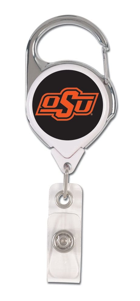 Oklahoma State Cowboys Reel 2 Sided Retractable Badge Holder
