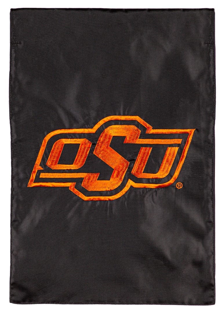 Oklahoma State University Garden Flag 2 Sided Applique Logo 1