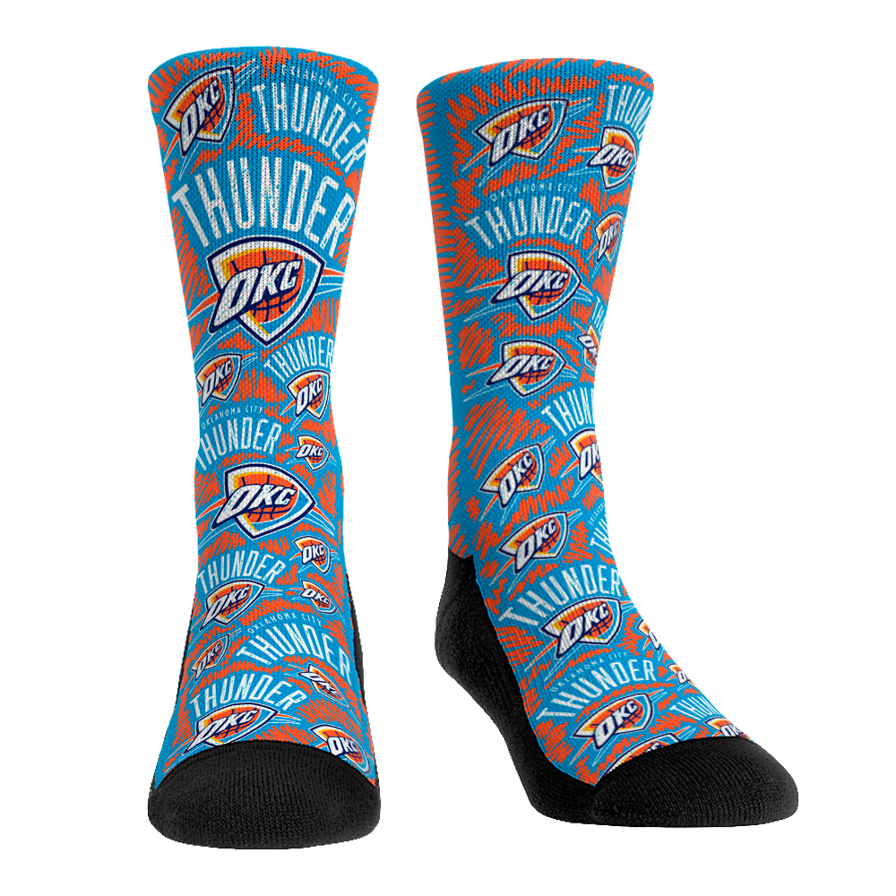 Oklahoma City Thunder - Logo Sketch | Rock 'Em Socks 1