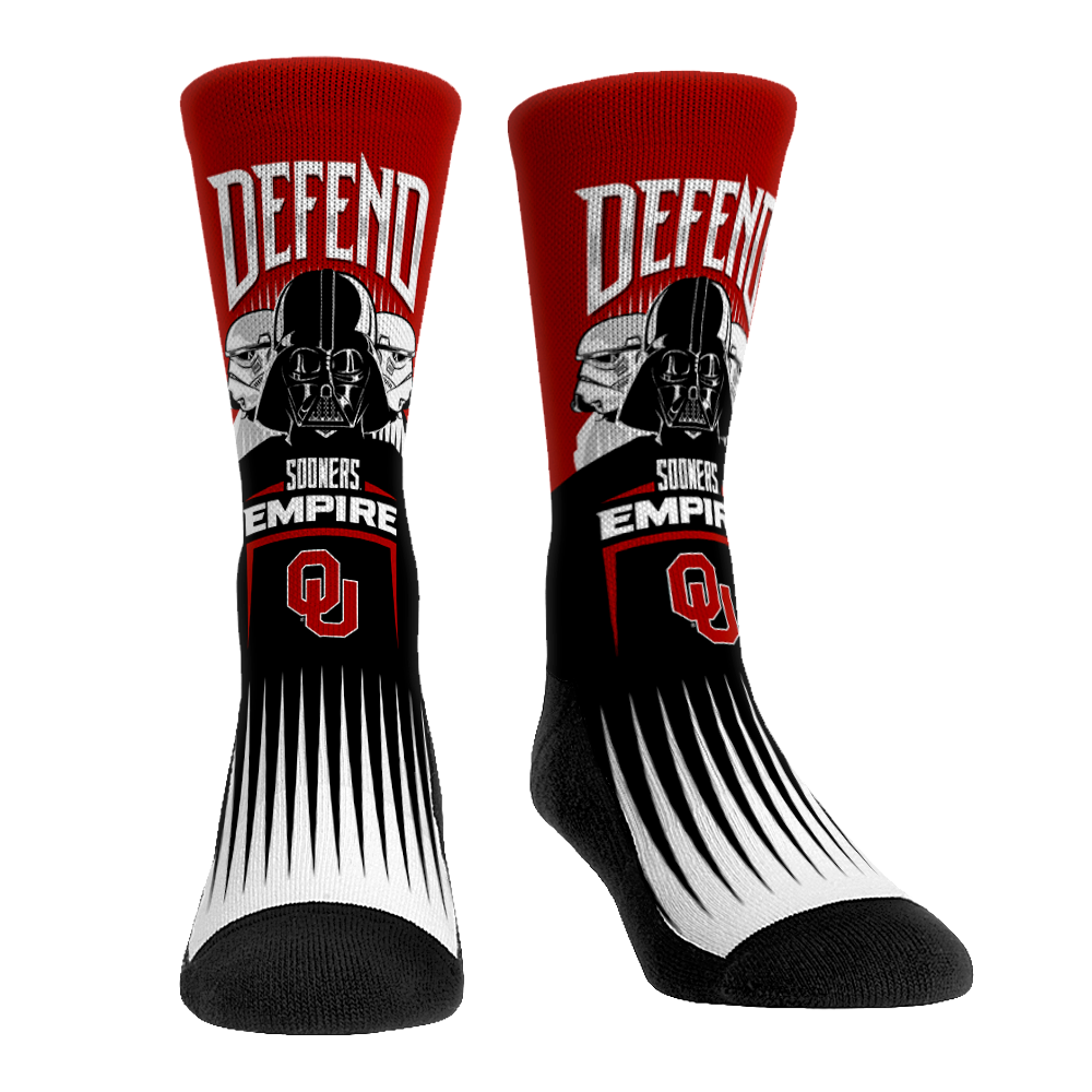 Oklahoma Sooners - Star Wars  - Defend The Empire | Rock 'Em Socks