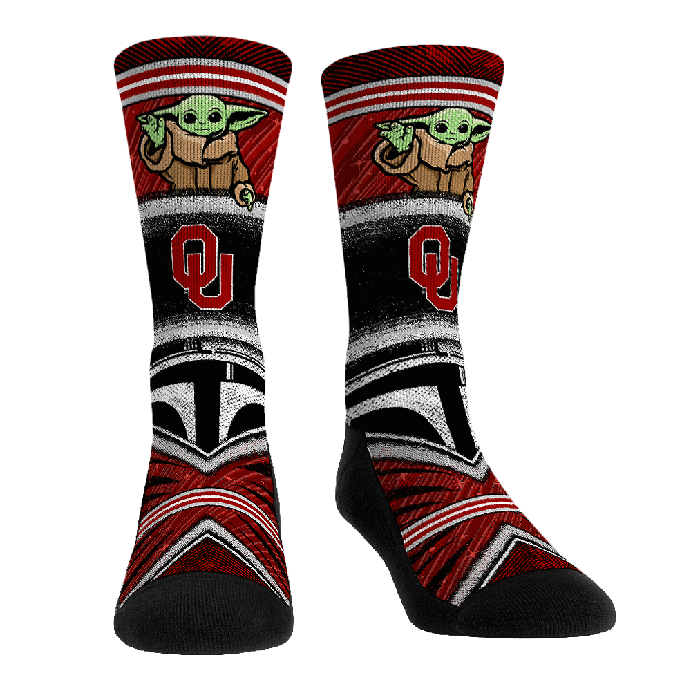 Oklahoma Sooners - Star Wars  - Grogu Intergalactic Fan | Rock 'Em Socks