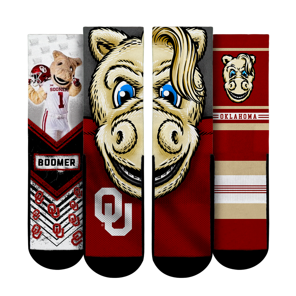 Oklahoma Sooners - Mascot 3-Pack | Rock 'Em Socks