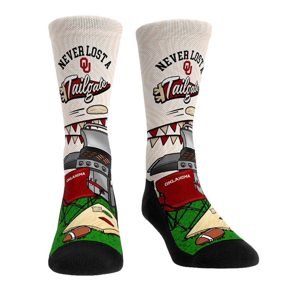 Oklahoma Sooners - Never Lost a Tailgate | Rock 'Em Socks