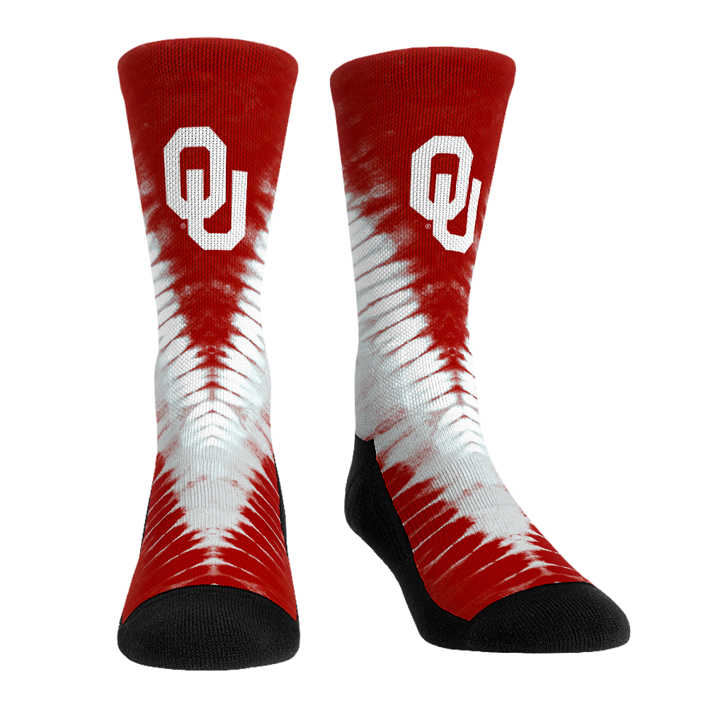 Oklahoma Sooners - V Shape Tie Dye | Rock 'Em Socks