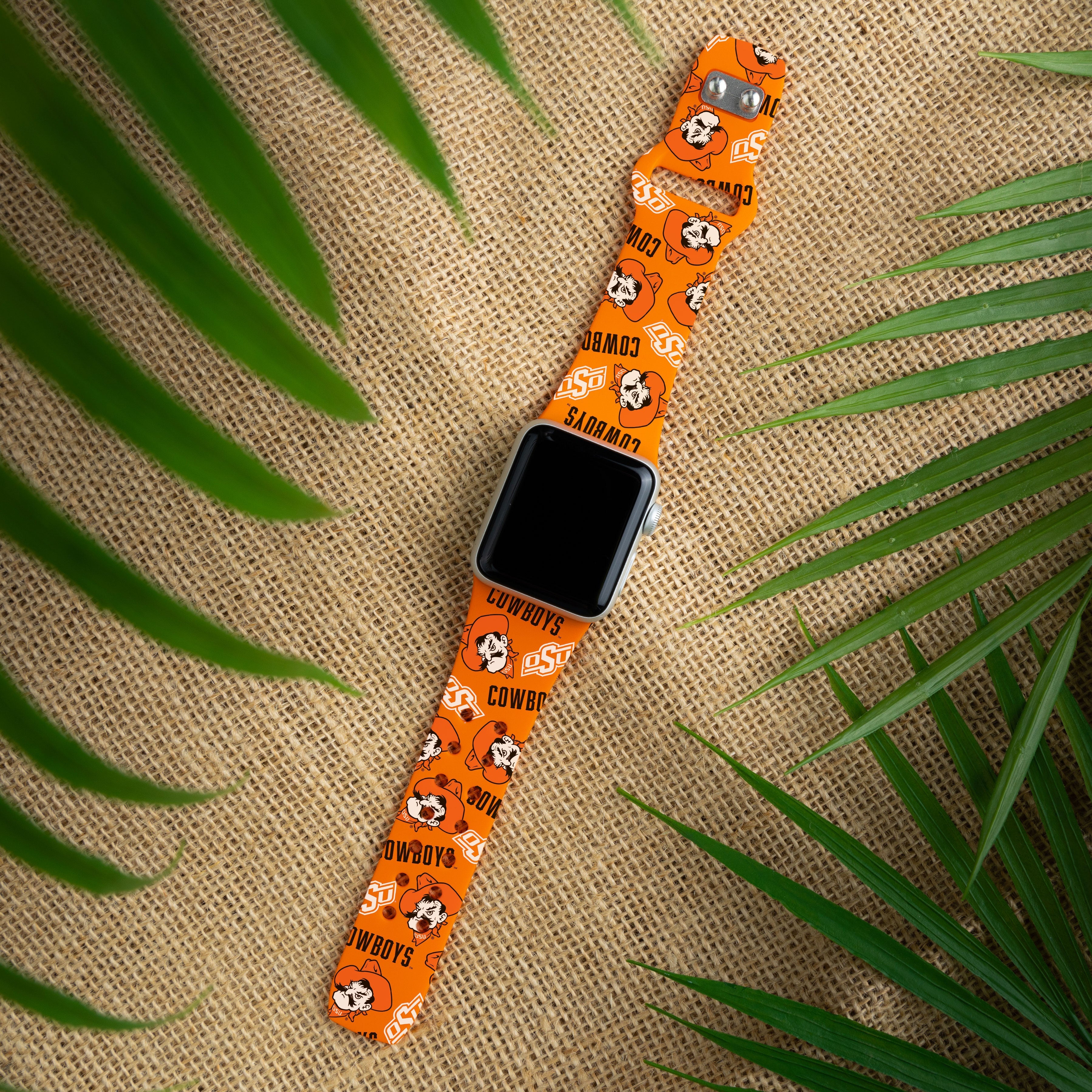 Oklahoma State Cowboys HD Apple Watch Band 10