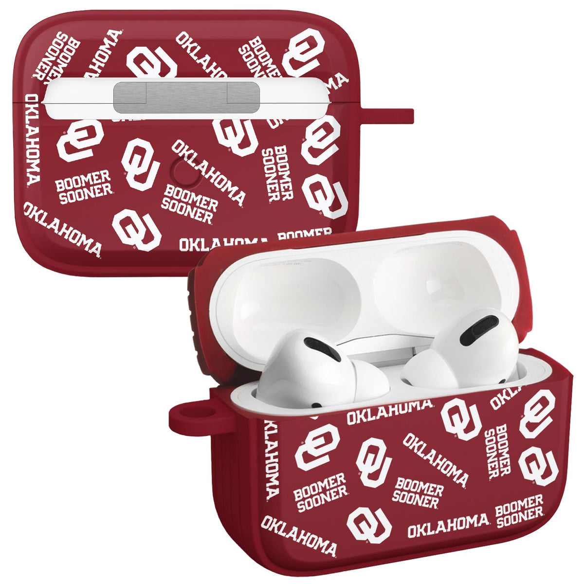 Oklahoma Sooners HDX Apple Airpods Pro 1 & 2 Case Cover | Affinity Bands 10