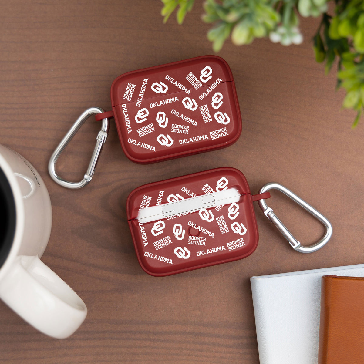 Oklahoma Sooners HDX Apple Airpods Pro 1 & 2 Case Cover | Affinity Bands 13