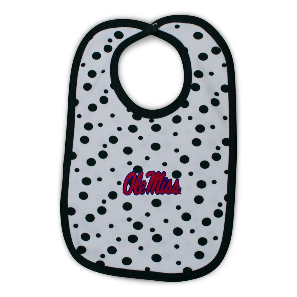 Ole Miss Polka Dot Bib | Two Feet Ahead