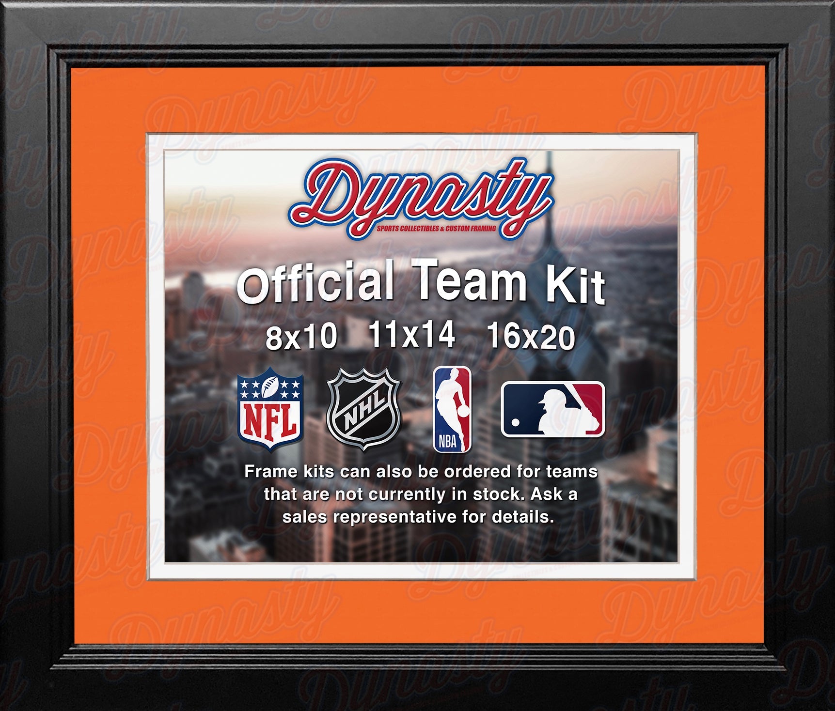 Cincinnati Bengals Custom NFL Football 8x10 Picture Frame Kit (Multiple Colors) 2