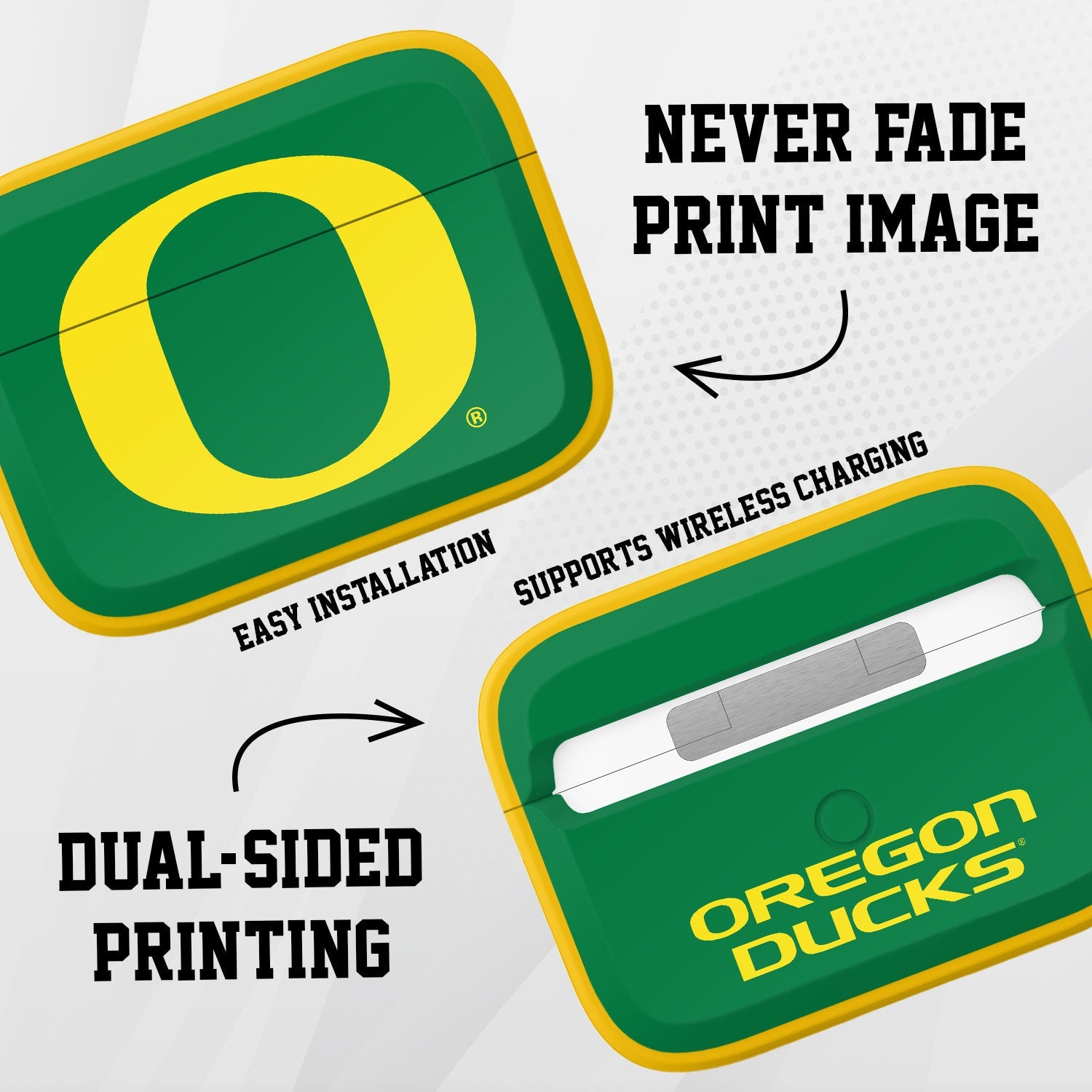 Oregon Ducks HDX Apple AirPods Pro 1 & 2 Case Cover 3