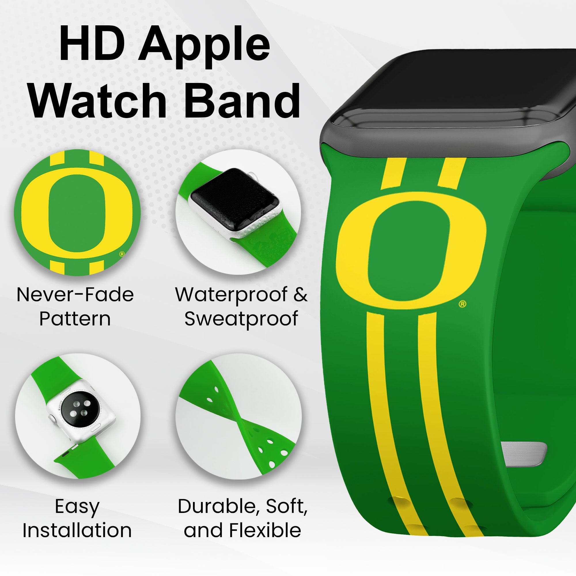 Oregon Ducks HD Apple Watch Band 2