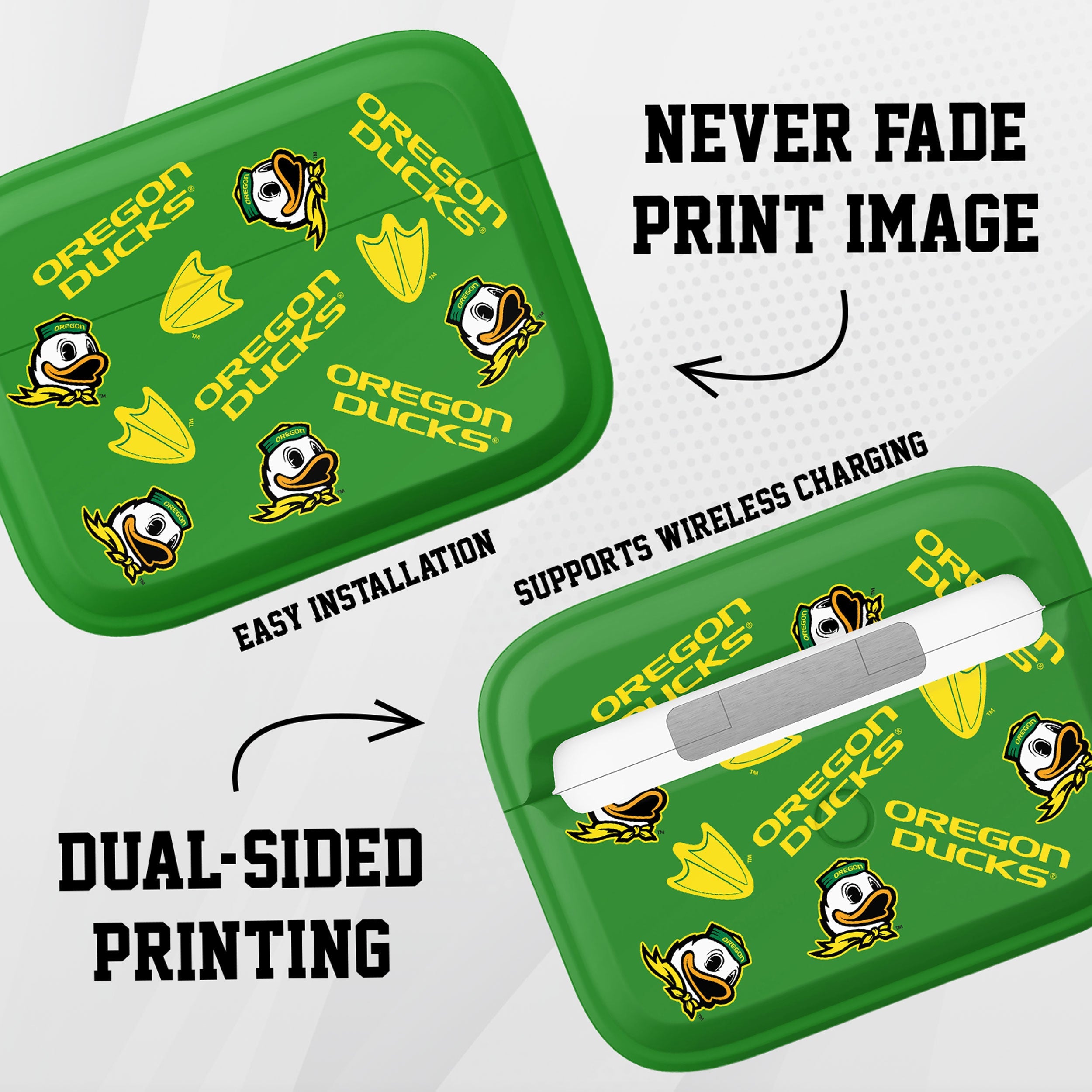 Oregon Ducks HDX Apple AirPods Pro 1 & 2 Case Cover 7
