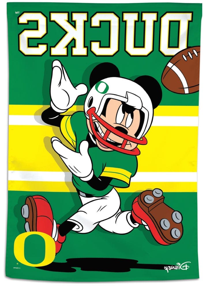 Oregon Ducks Flag Mickey Mouse Football House Banner