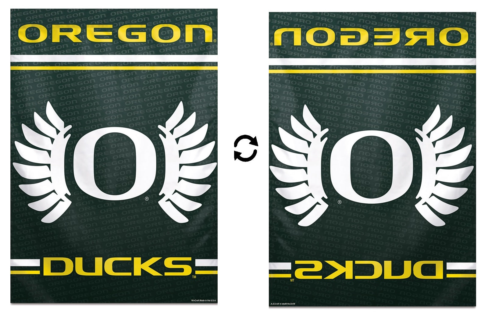 Oregon Ducks Flag Vertical Logo House Banner