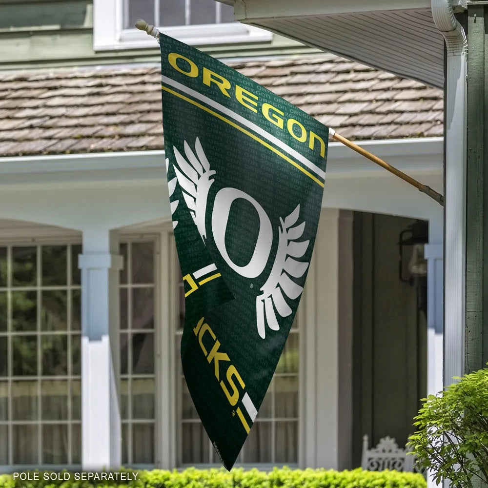 Oregon Ducks Flag Vertical Logo House Banner