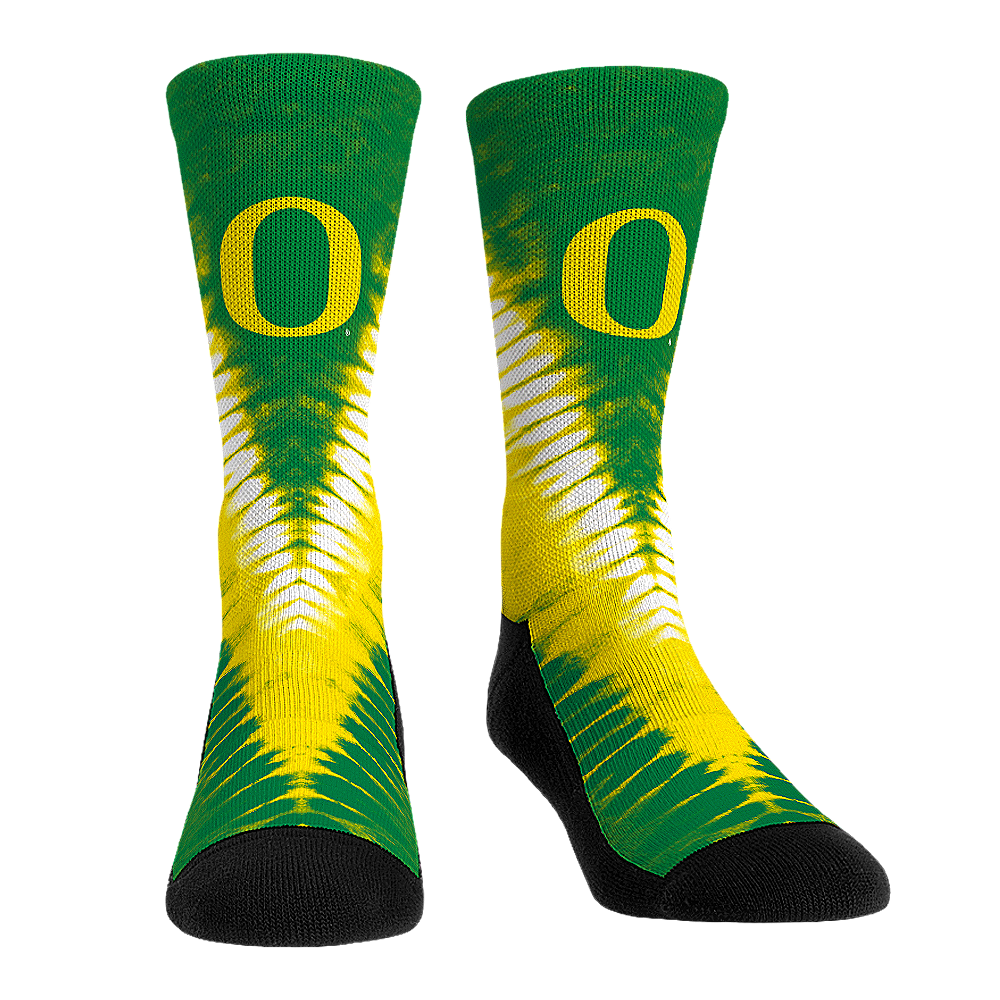 Oregon Ducks - V Shape Tie Dye | Rock 'Em Socks 1
