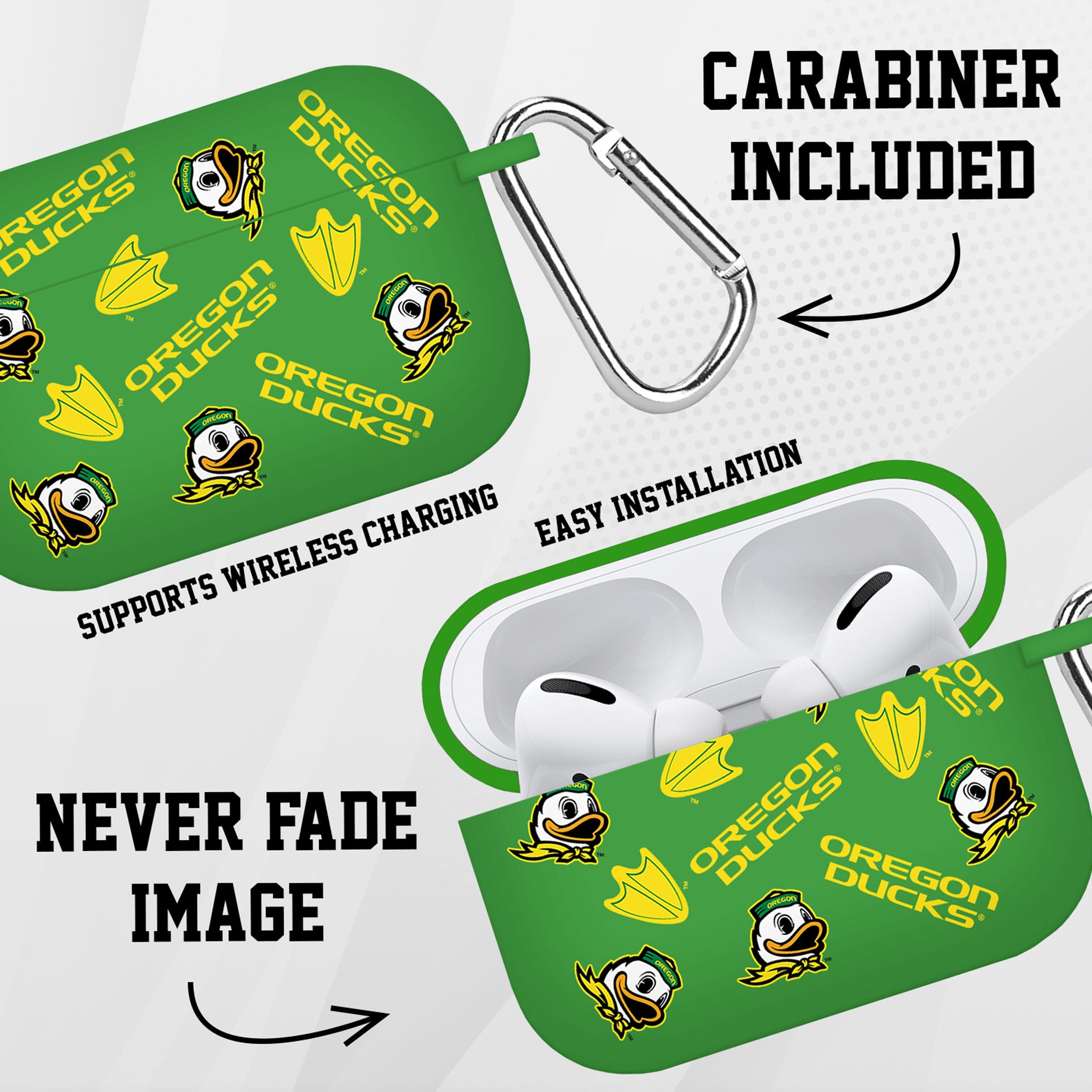 Oregon Ducks HD AirPods Pro 1 & 2 Case Cover 8