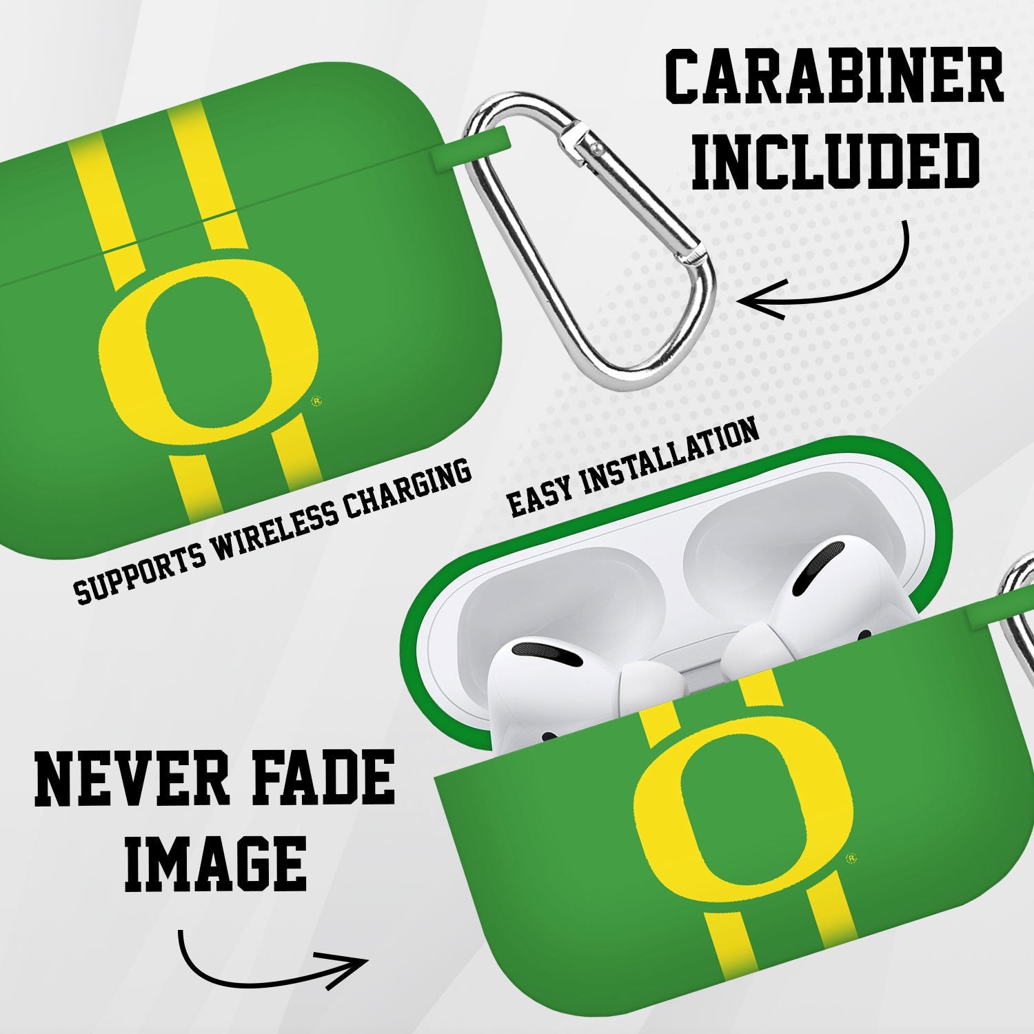 Oregon Ducks HD AirPods Pro 1 & 2 Case Cover 2