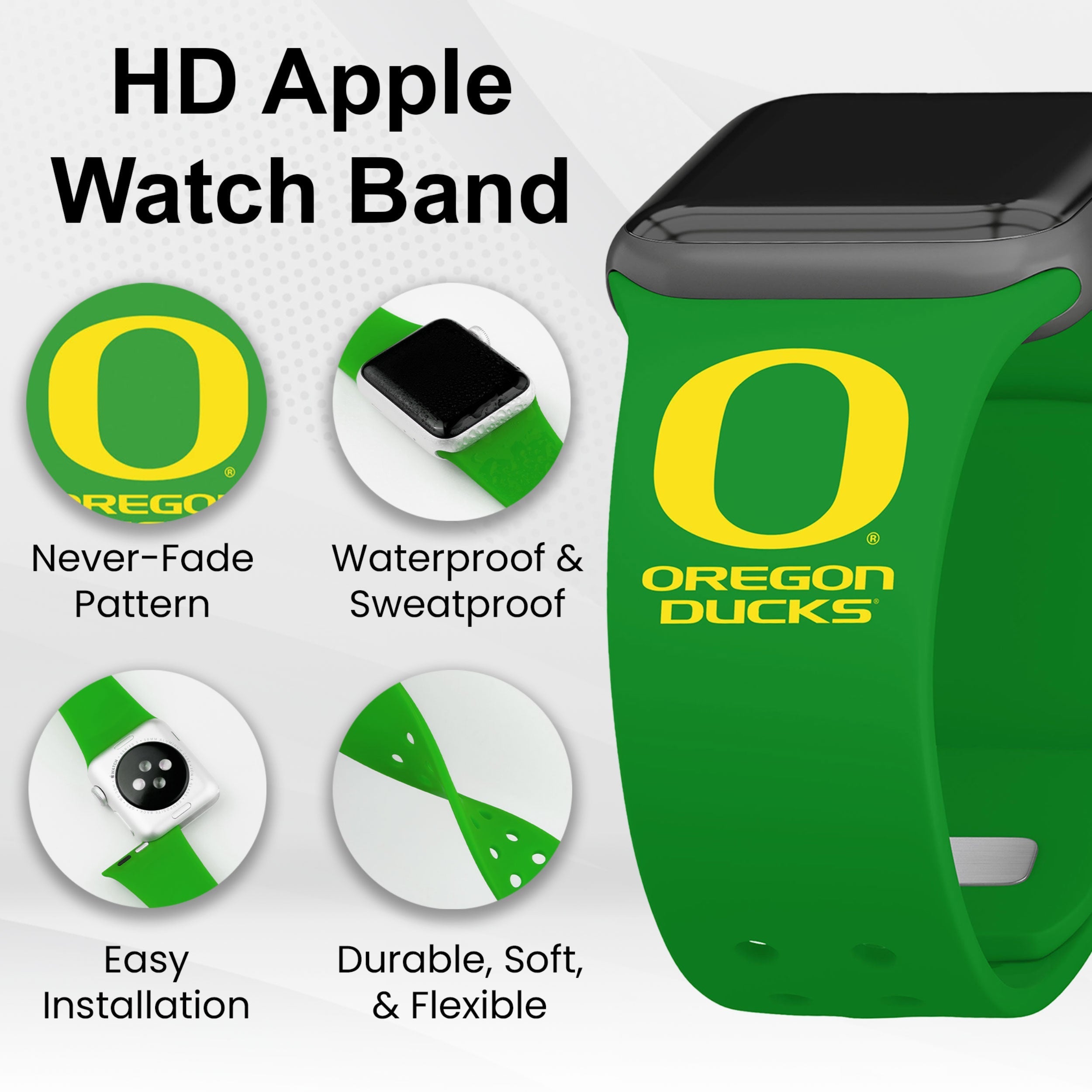 Oregon Ducks HD Apple Watch Band 14