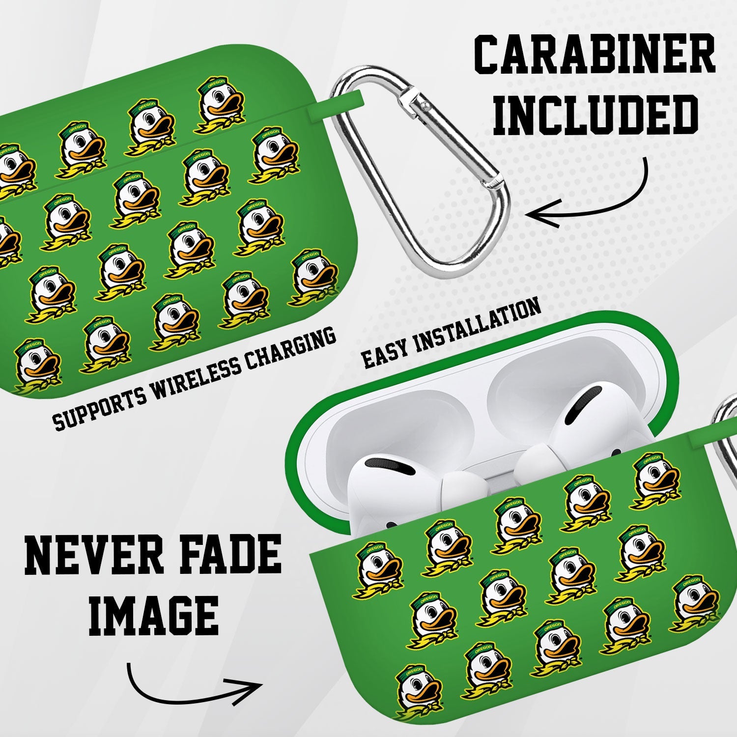 Oregon Ducks HD AirPods Pro 1 & 2 Case Cover 5