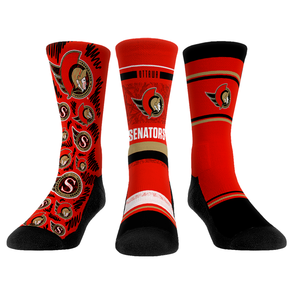 Ottawa Senators - 3-Pack | Rock 'Em Socks