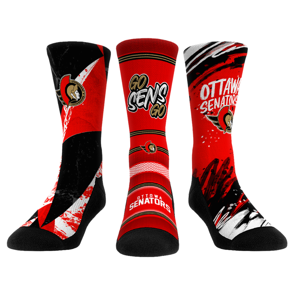 Ottawa Senators - Power Play 3-Pack | Rock 'Em Socks