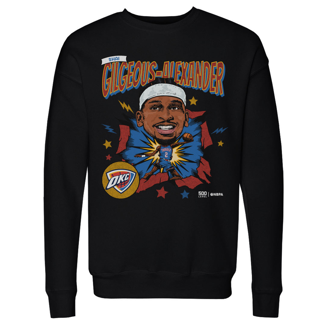 Shai Gilgeous-Alexander Oklahoma City Thunder Caricature Retro 1