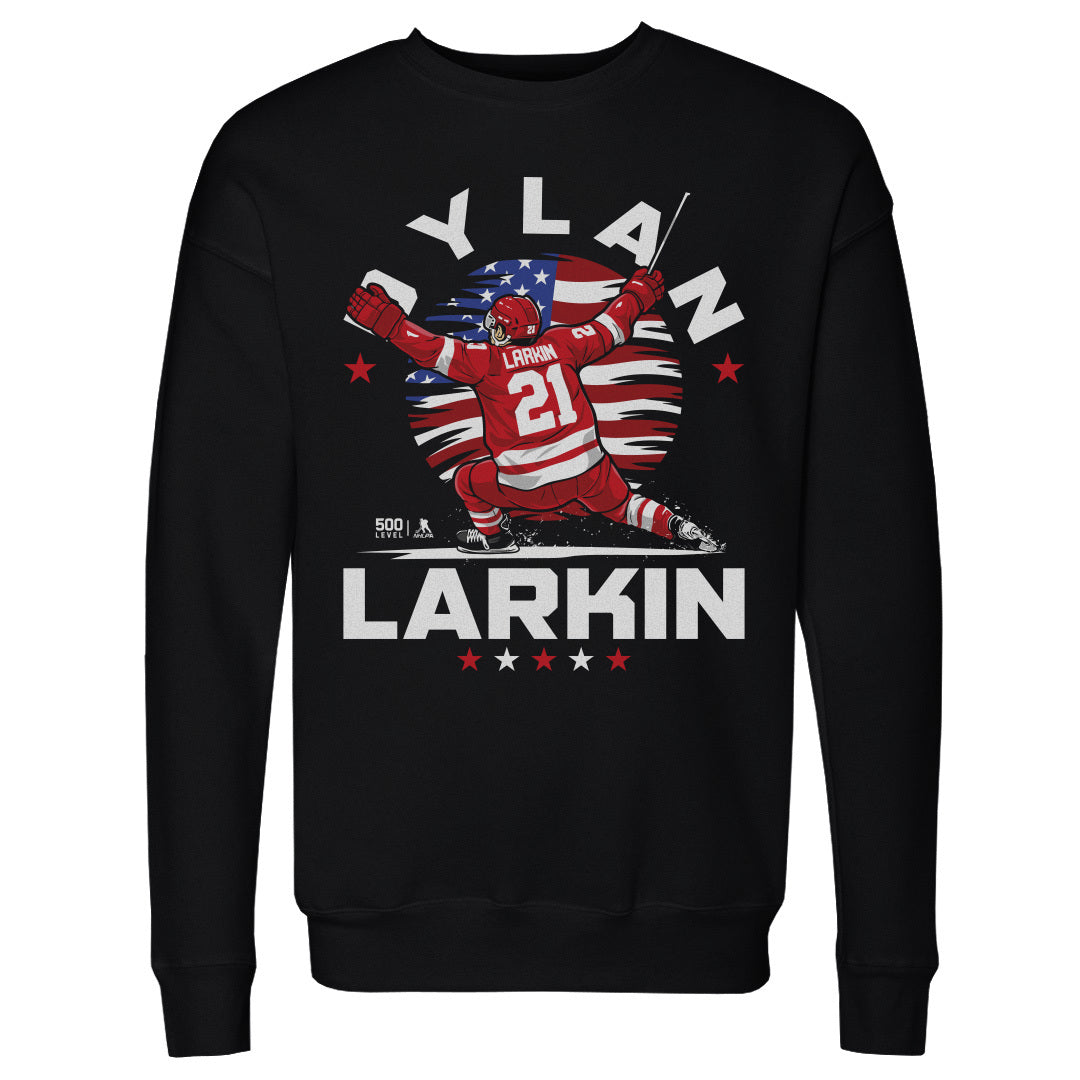 Dylan Larkin Detroit USA Flag Celebration