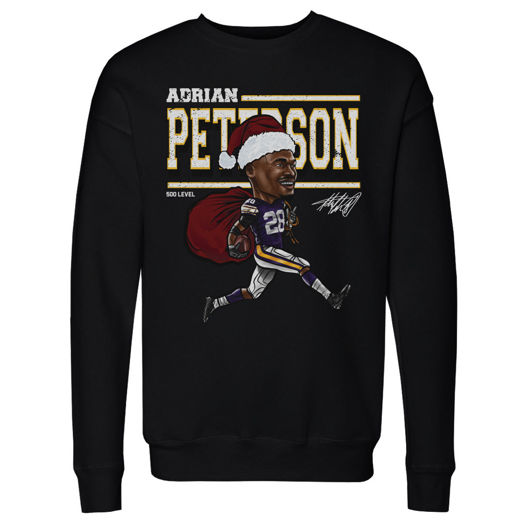 Adrian Peterson Minnesota Cartoon Santa Hat
