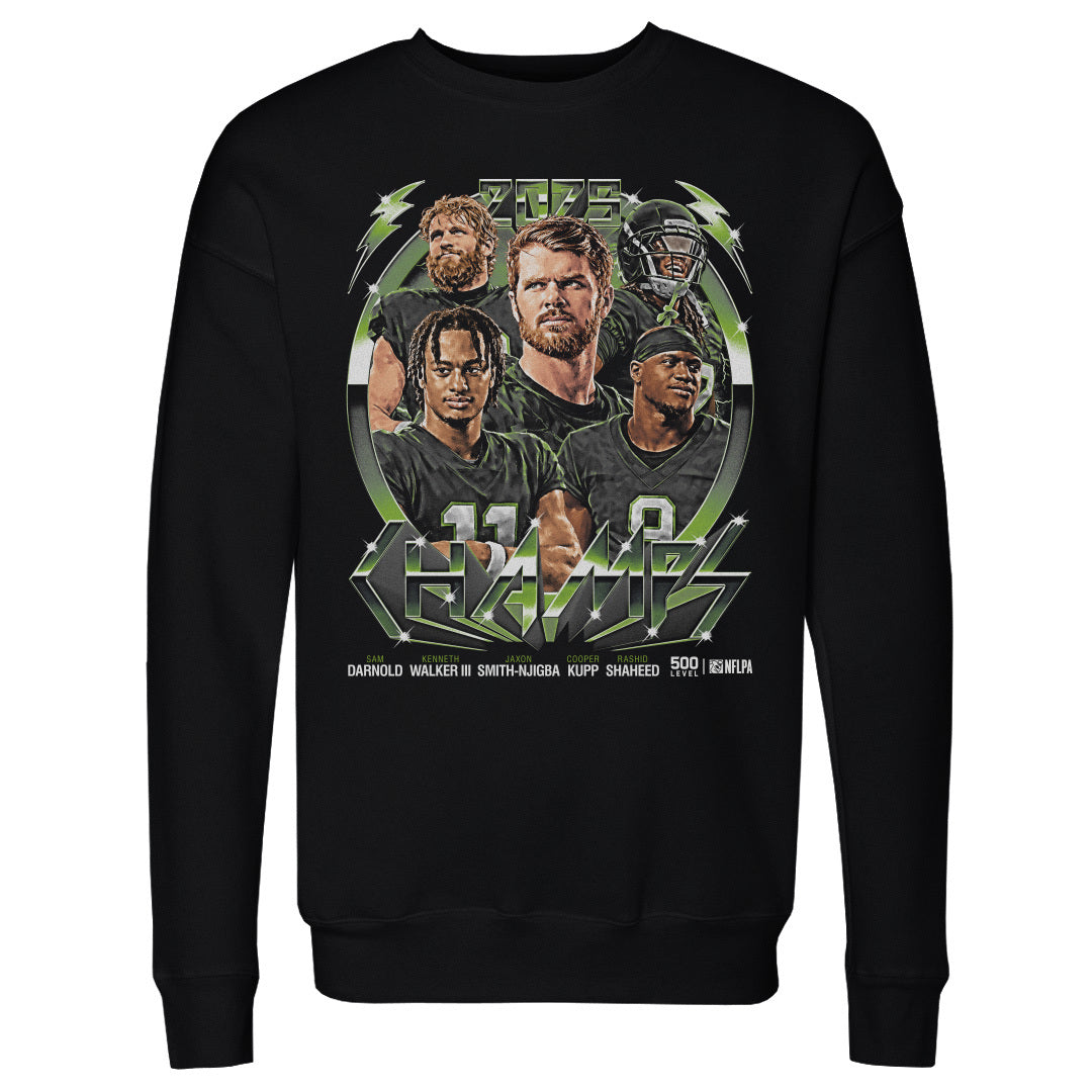 Seattle Football 2025 Champs Vintage Neon 1