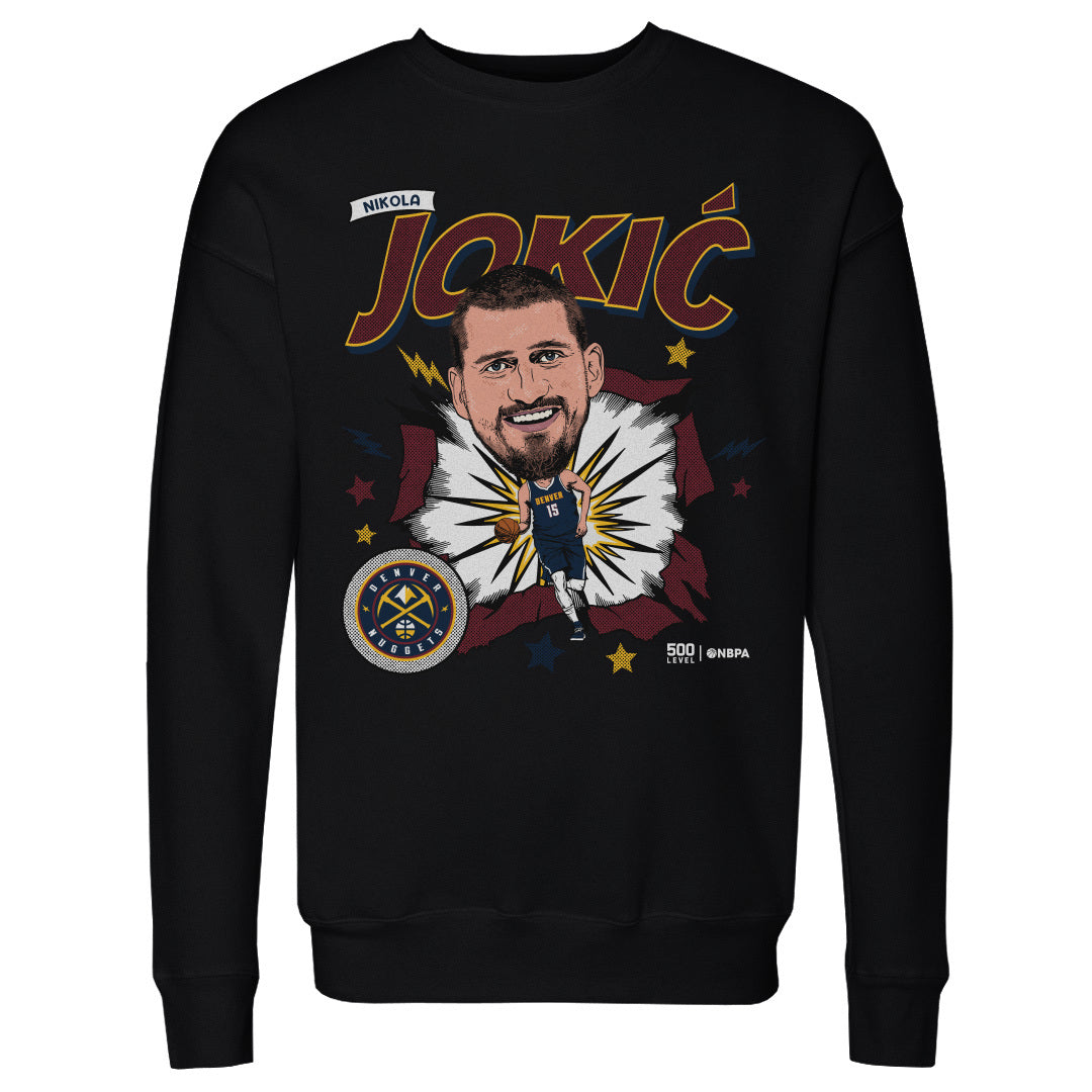 Nikola Jokic Denver Nuggets Caricature Retro