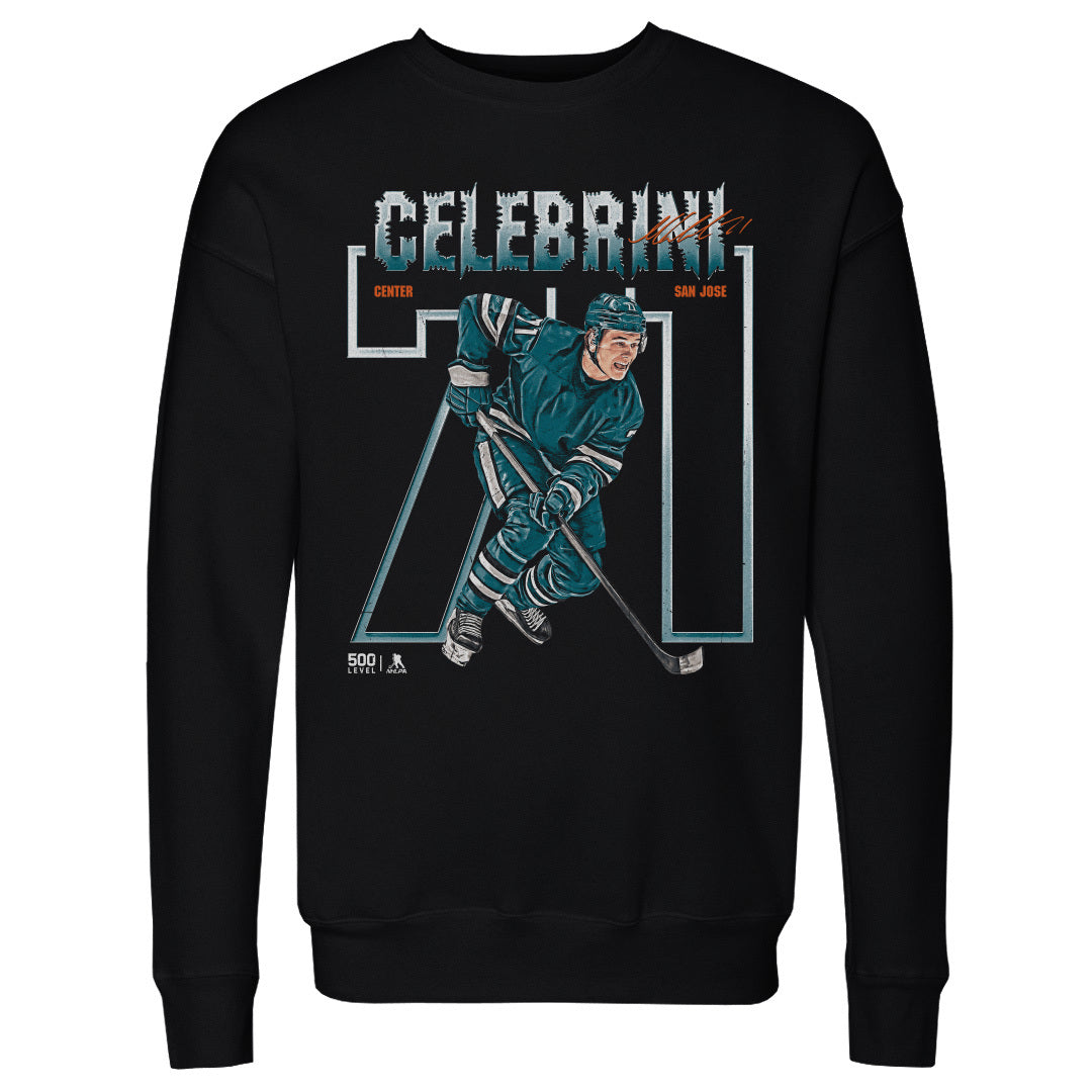Macklin Celebrini San Jose Number Outline