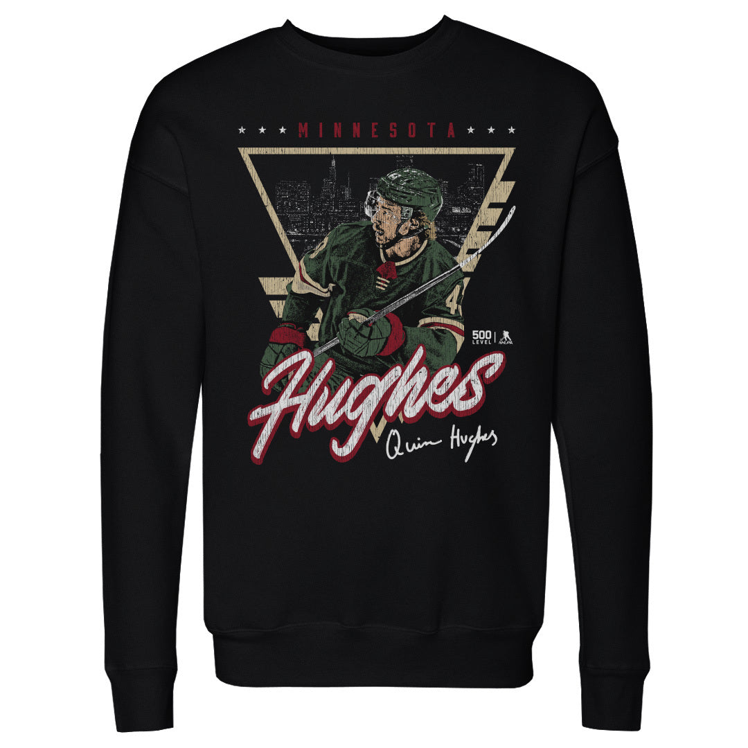 Quinn Hughes Minnesota Triangle Retro
