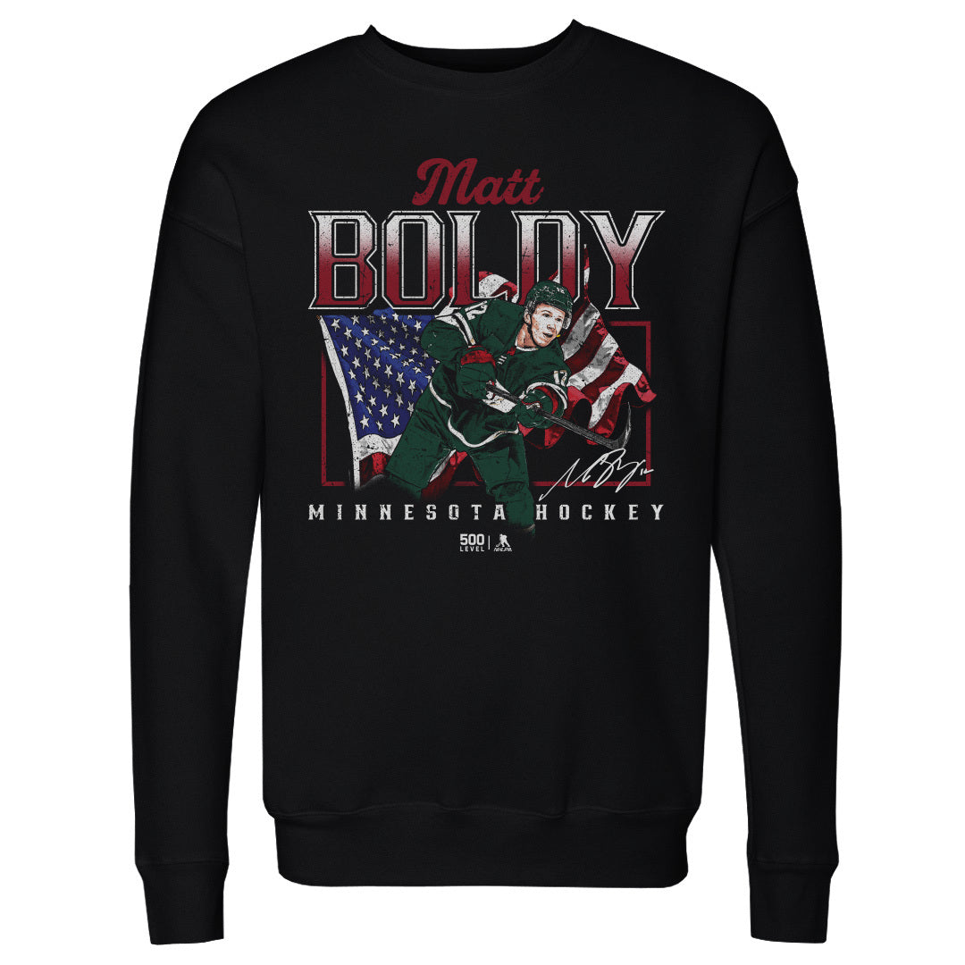 Matt Boldy Minnesota USA Flag