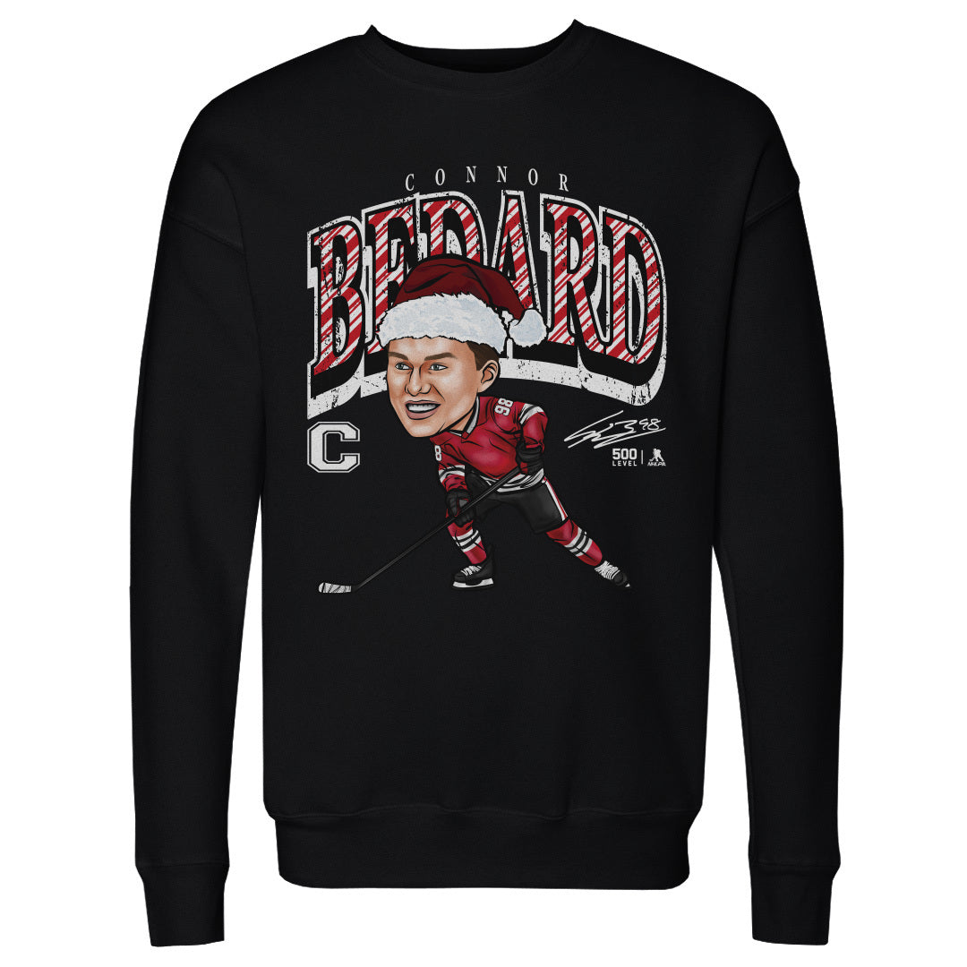 Connor Bedard Chicago Cartoon Santa Hat 3