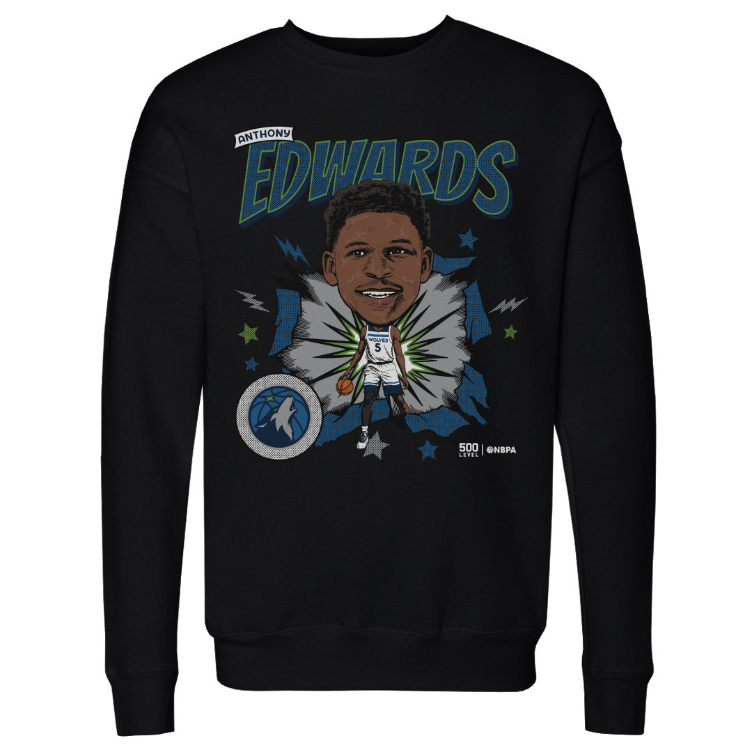 Anthony Edwards Minnesota Timberwolves Caricature Retro