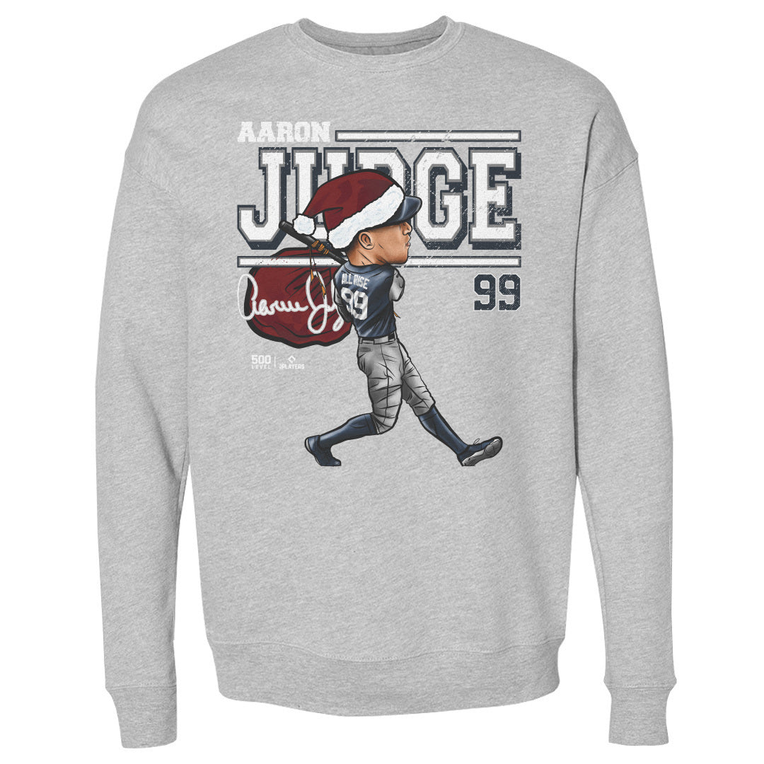 Aaron Judge New York Y Cartoon Santa Hat