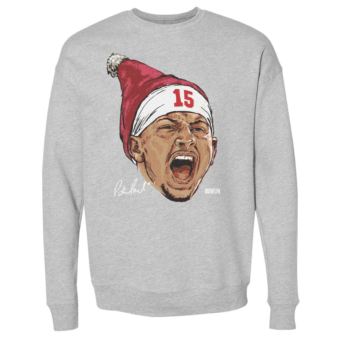 Patrick Mahomes Kansas City Portrait Santa Hat
