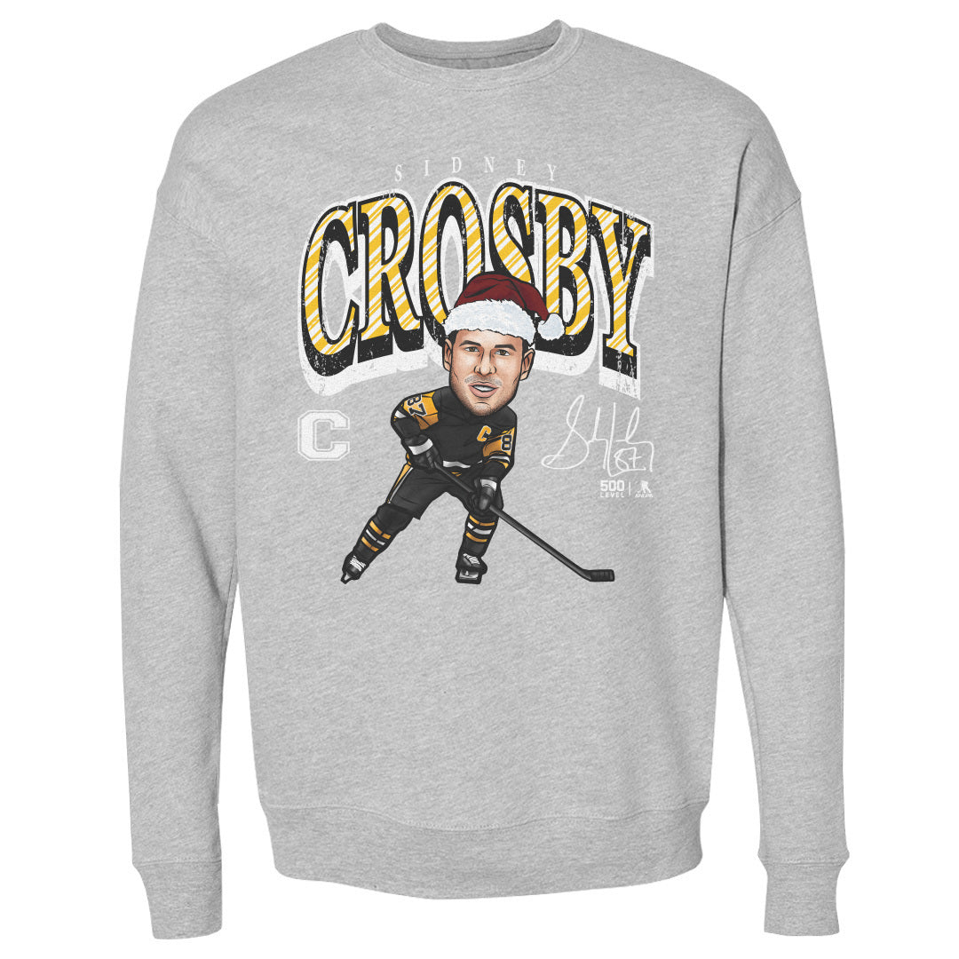 Sidney Crosby Pittsburgh Cartoon Santa Hat