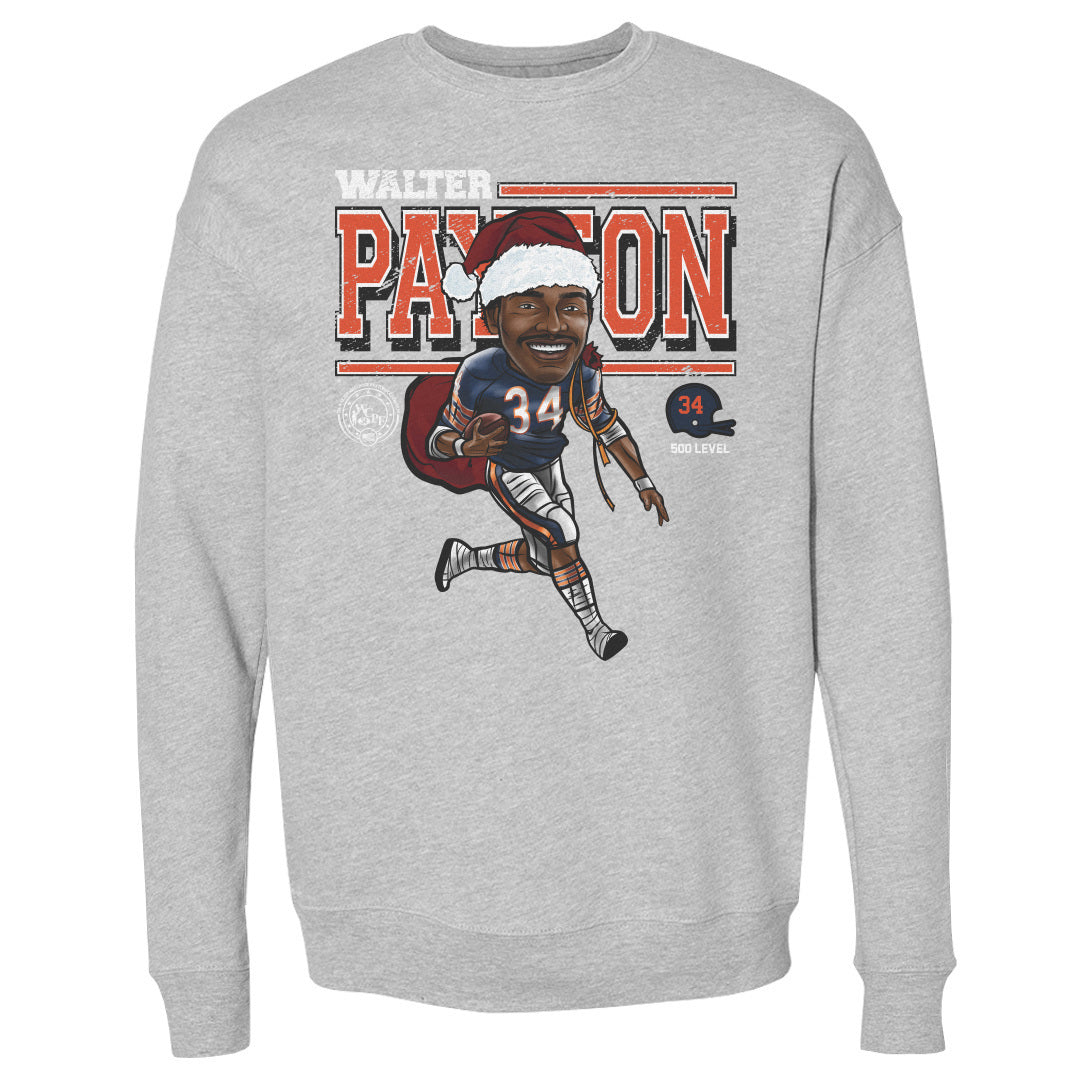 Walter Payton Chicago Cartoon Santa Hat