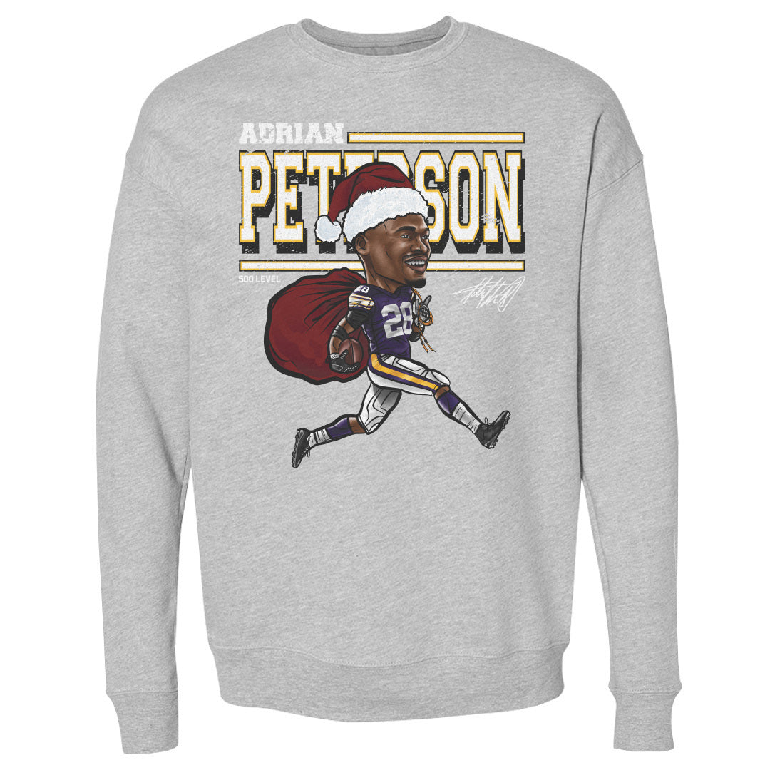 Adrian Peterson Minnesota Cartoon Santa Hat
