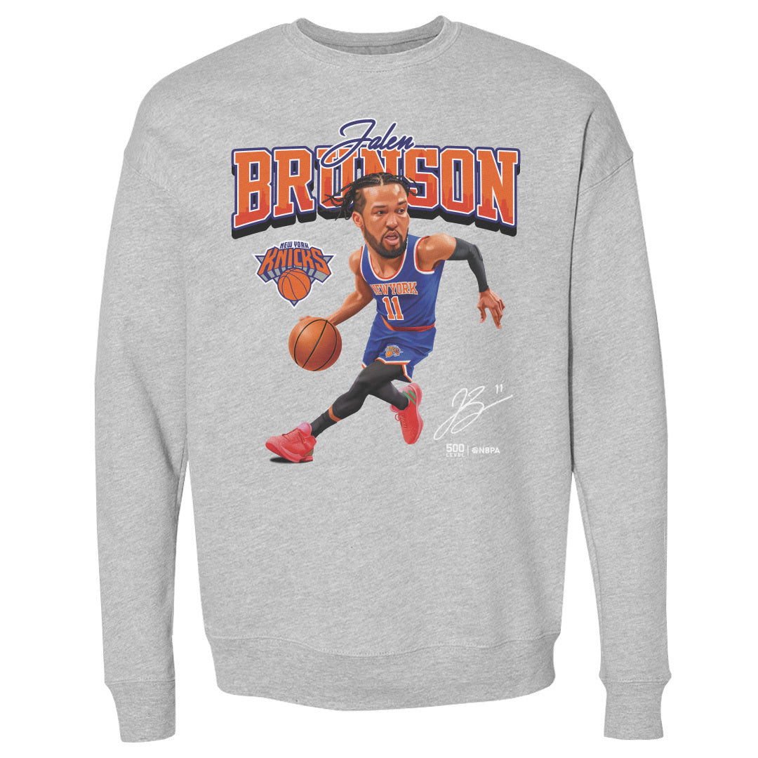 Jalen Brunson New York Knicks Caricature WHT 1