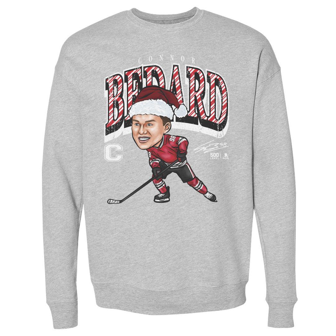 Connor Bedard Chicago Cartoon Santa Hat