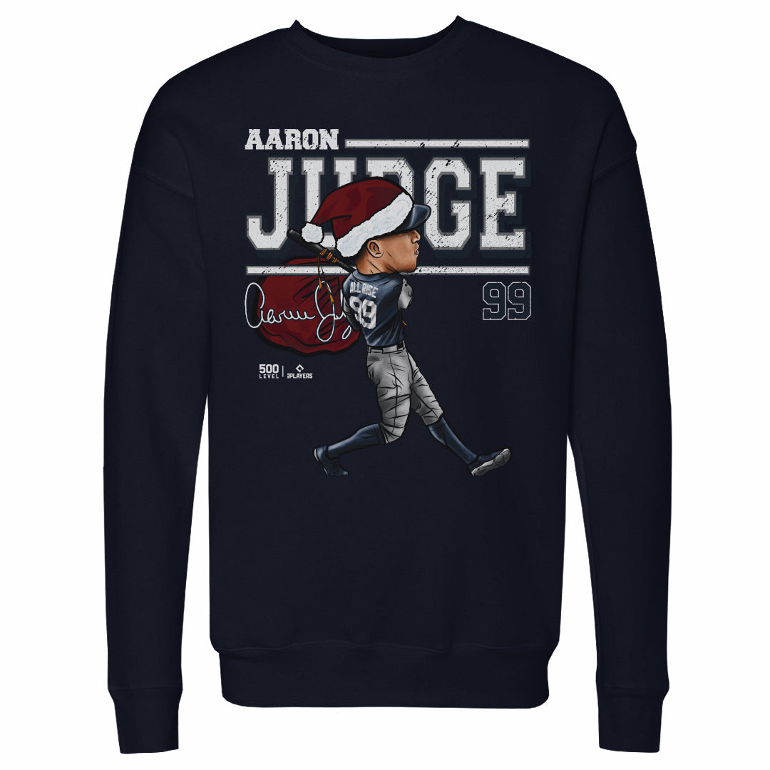 Aaron Judge New York Y Cartoon Santa Hat