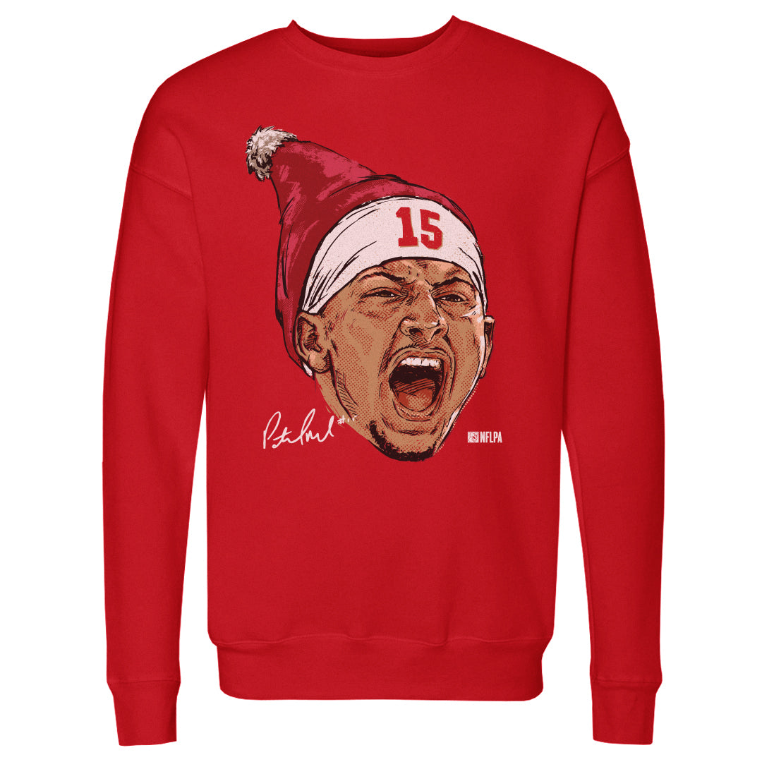 Patrick Mahomes Kansas City Portrait Santa Hat