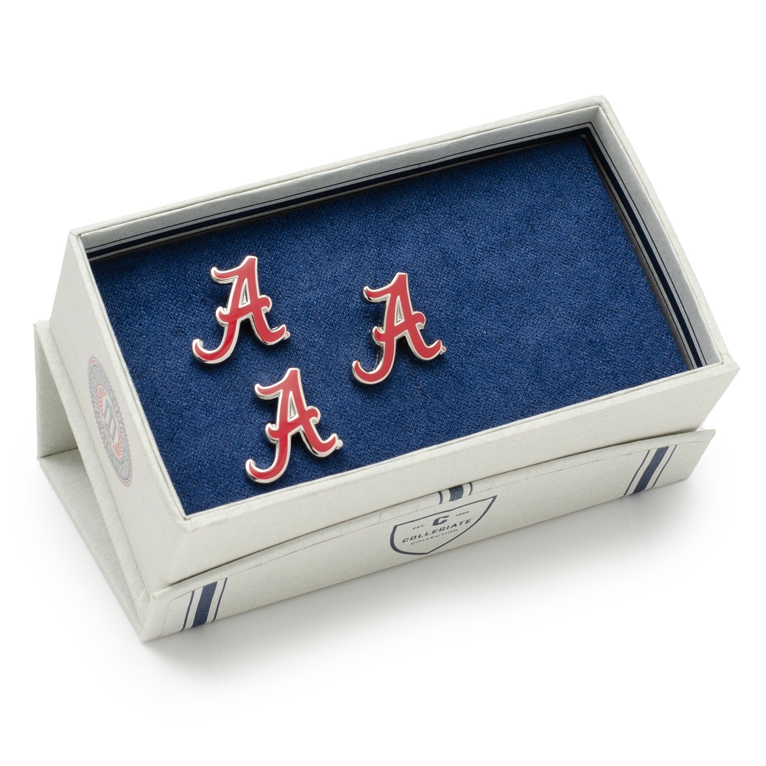 NCAA University of Alabama Cufflinks and Lapel Pin Gift Set 2
