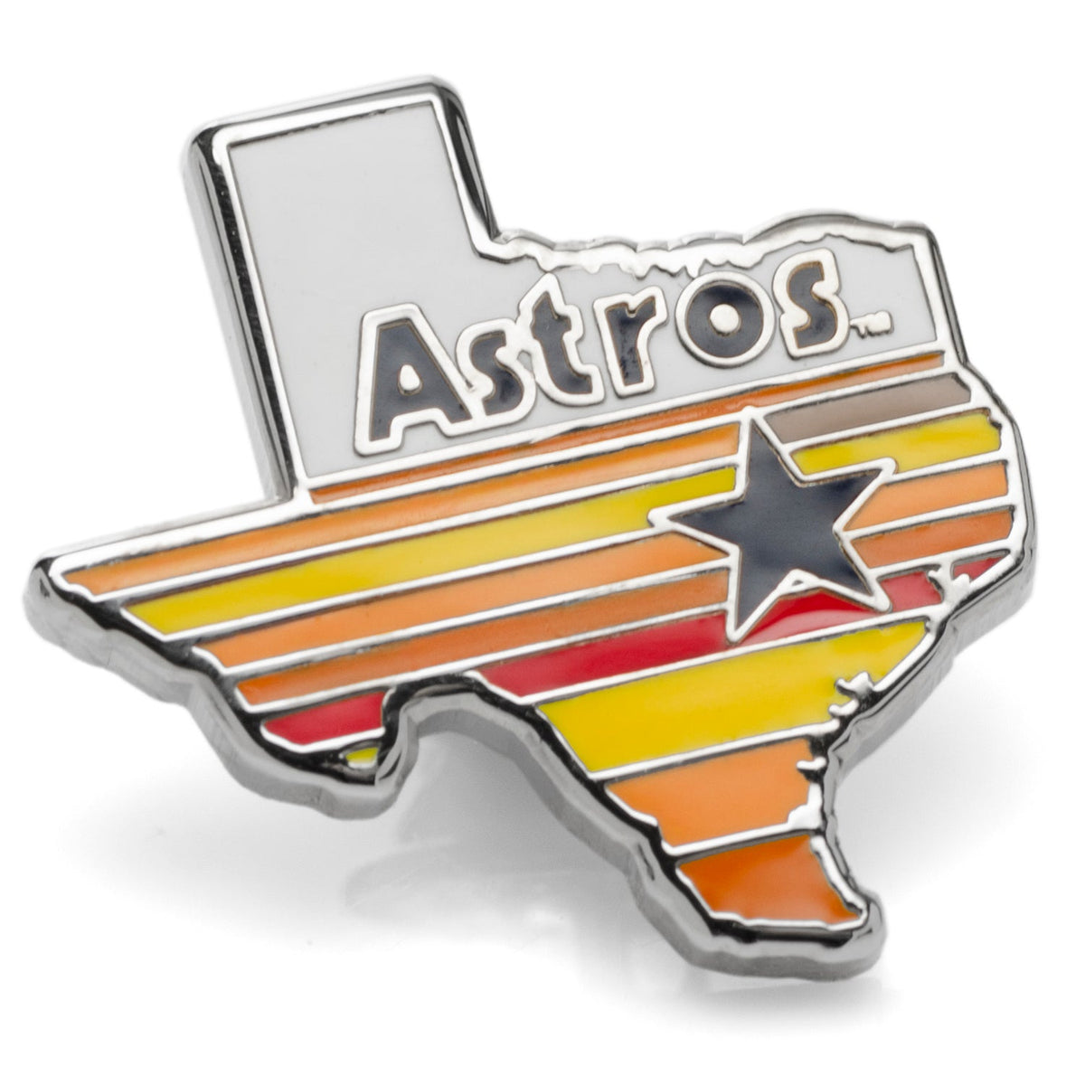 MLB Houston Astros Tequila Sunrise Lapel Pin 1
