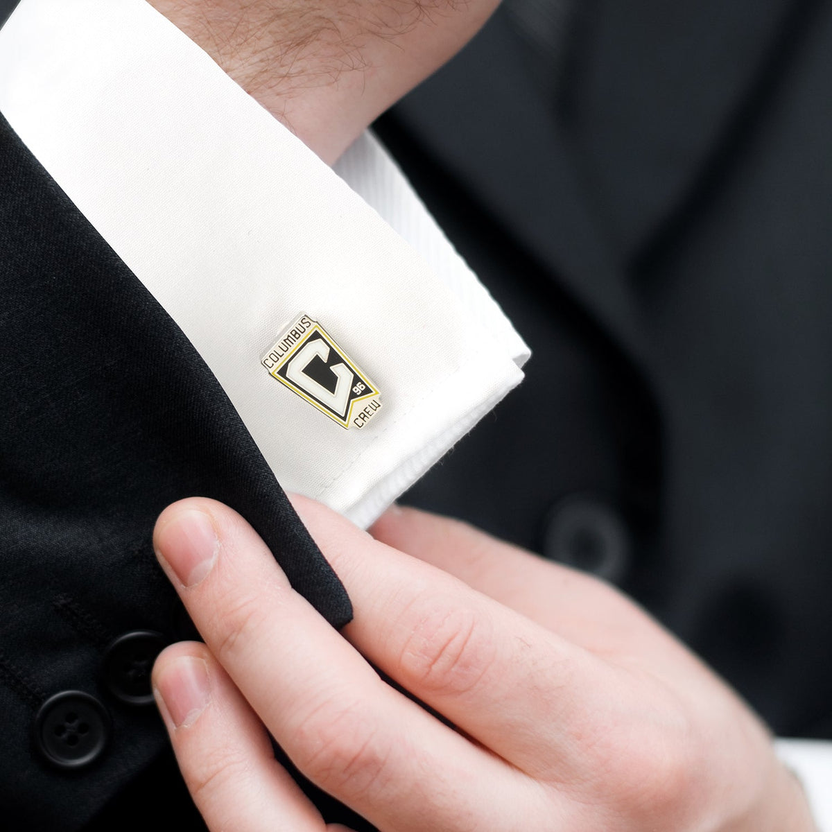 MLS Columbus Crew Cufflinks and Lapel Pin Gift Set 6